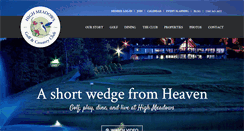 Desktop Screenshot of highmeadowscountryclub.com